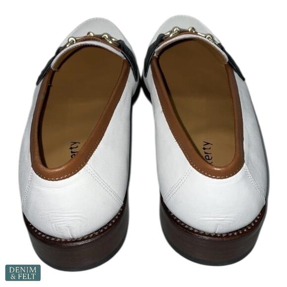 Hockerty Horsebit Loafers Men’s 43 White Burgundy Blue Italian Calf‎ Leather NEW main image 13